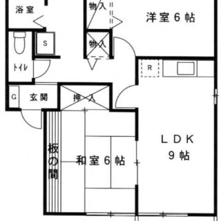 セジュール二ツ屋 間取り図